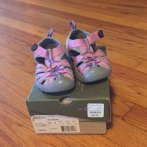 Baby Keen sandals pink and purple